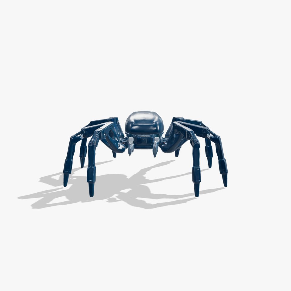 Futuristic Mechanized Spider Robot Design