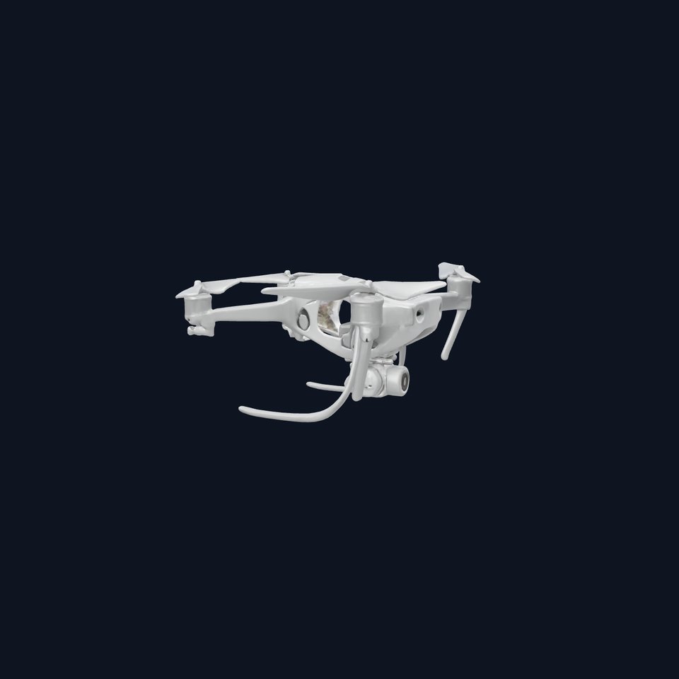 Quadcopter Drone with Camera High-Precision 3D Model