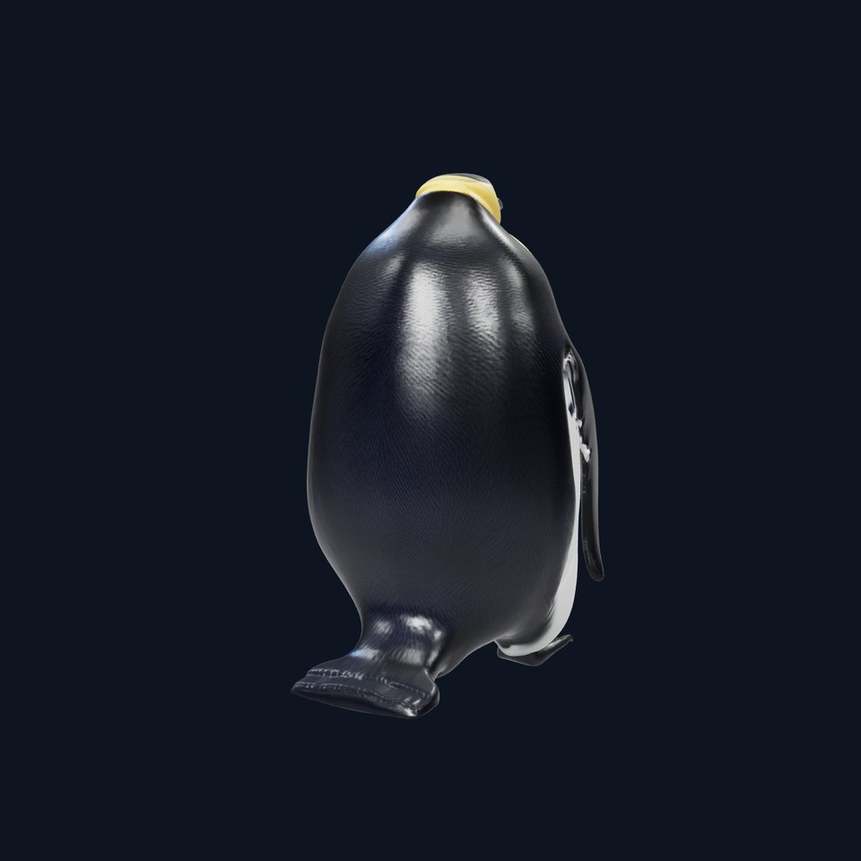 Majestic Emperor Penguin 3D Model