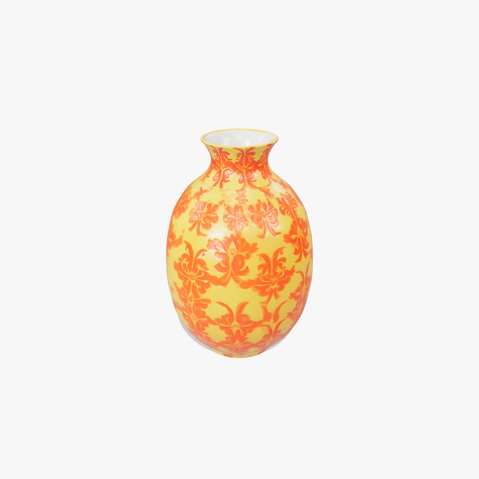Elegant Decorative Vase with Bright Pattern