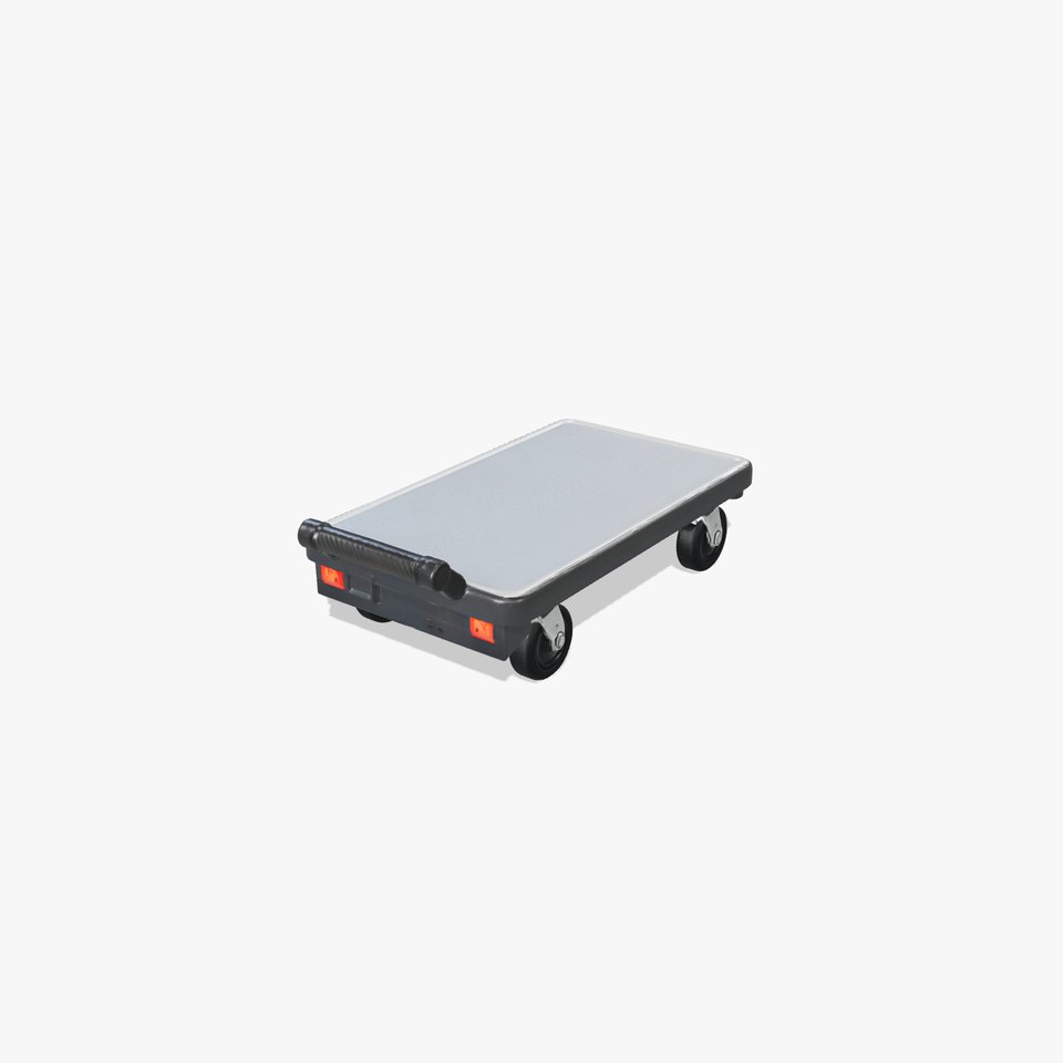 Reinforced Polymer Tech Trolley with Secure Compartments