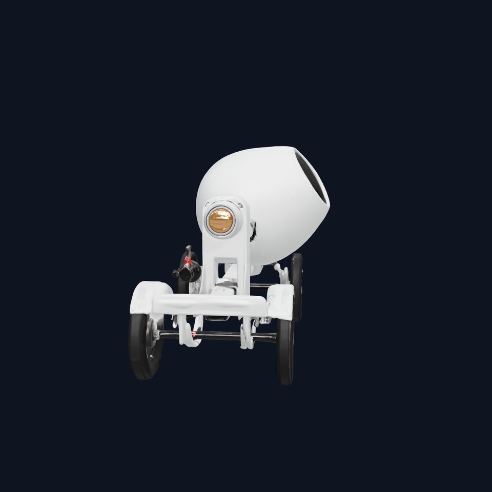 Spotless Concrete Mixer with Gleaming Drum