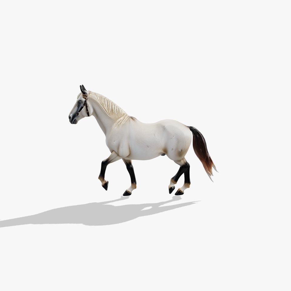Percheron Horse Elegant Movement Model