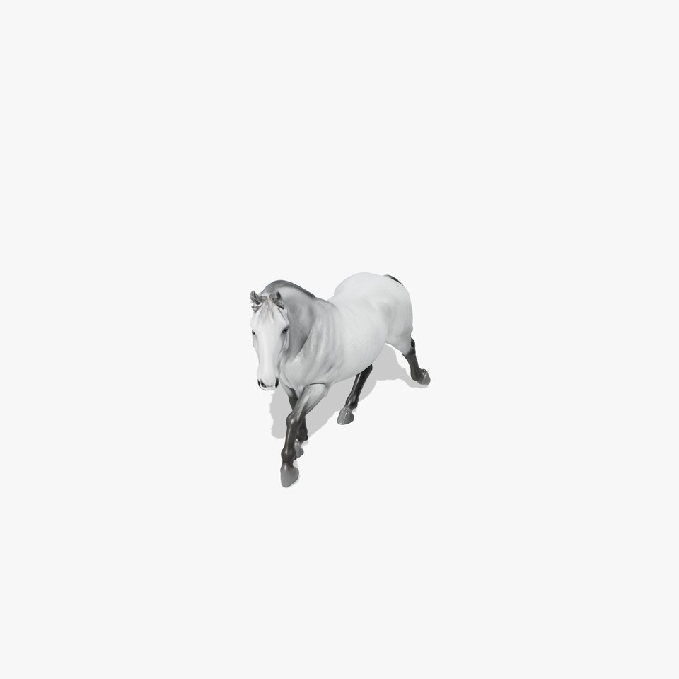 Regal Gray Percheron Horse 3D Model