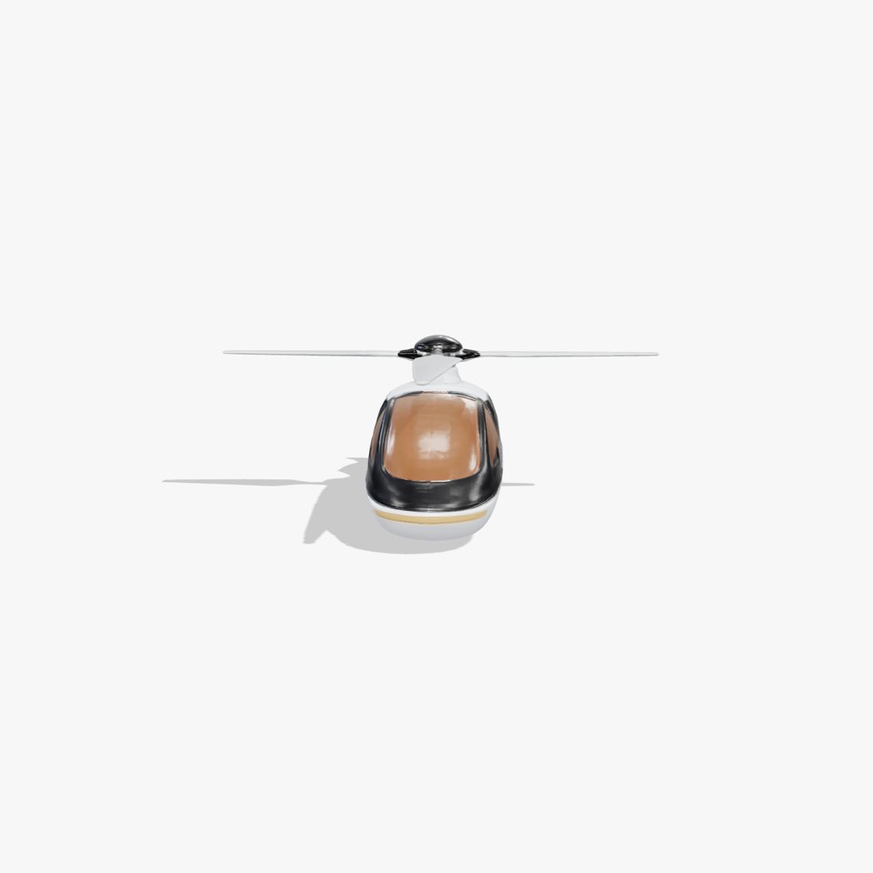 Futuristic Flying Taxi Helicopter Design