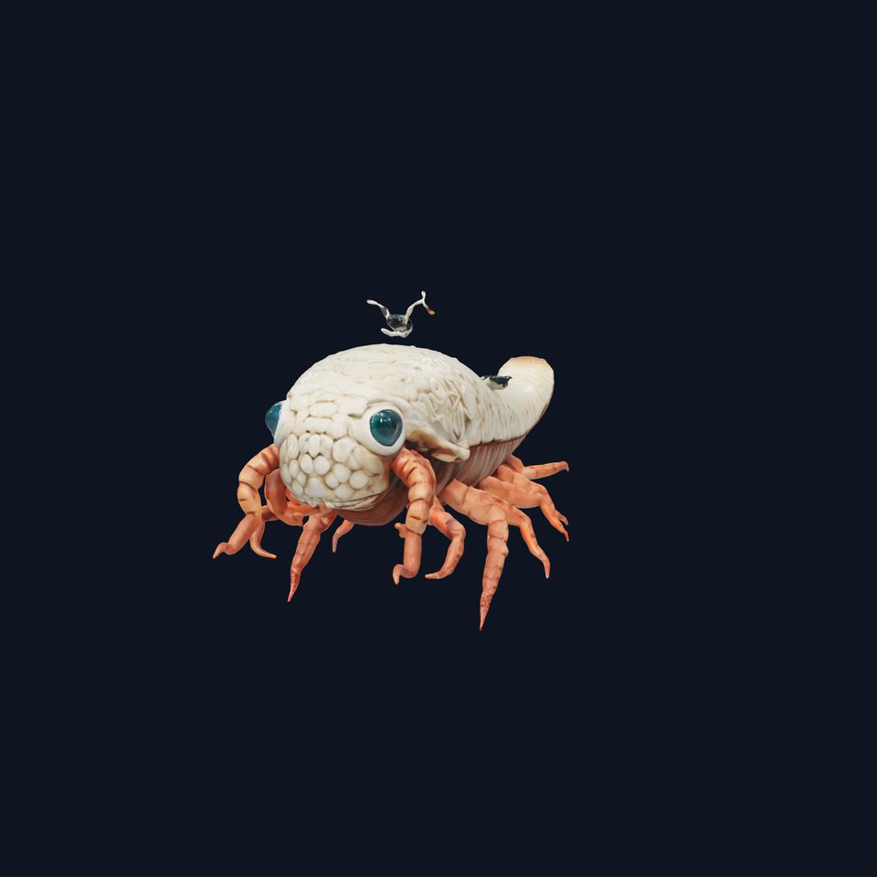 Tentacled Creature with Insect Eyes