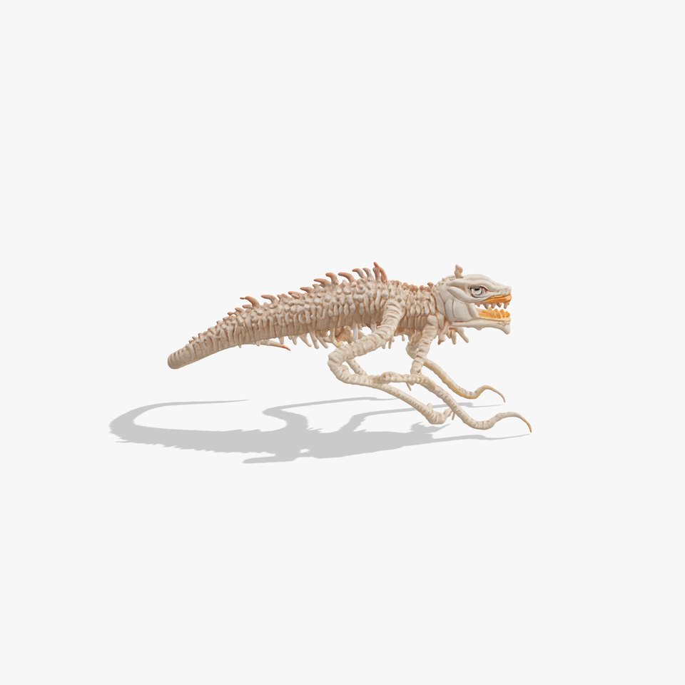 Amorphous Monster with Snakelike Limbs Structure