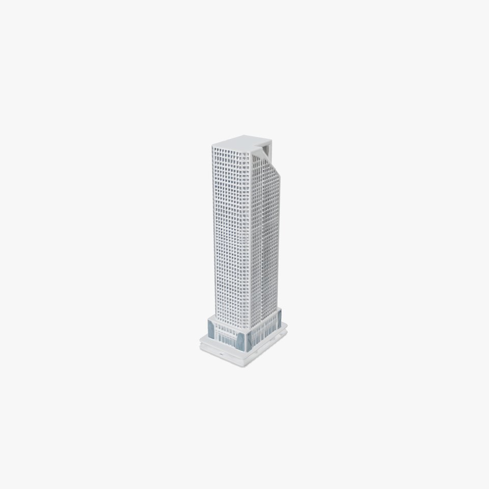 Futuristic Skyscraper Tower Architecture Model