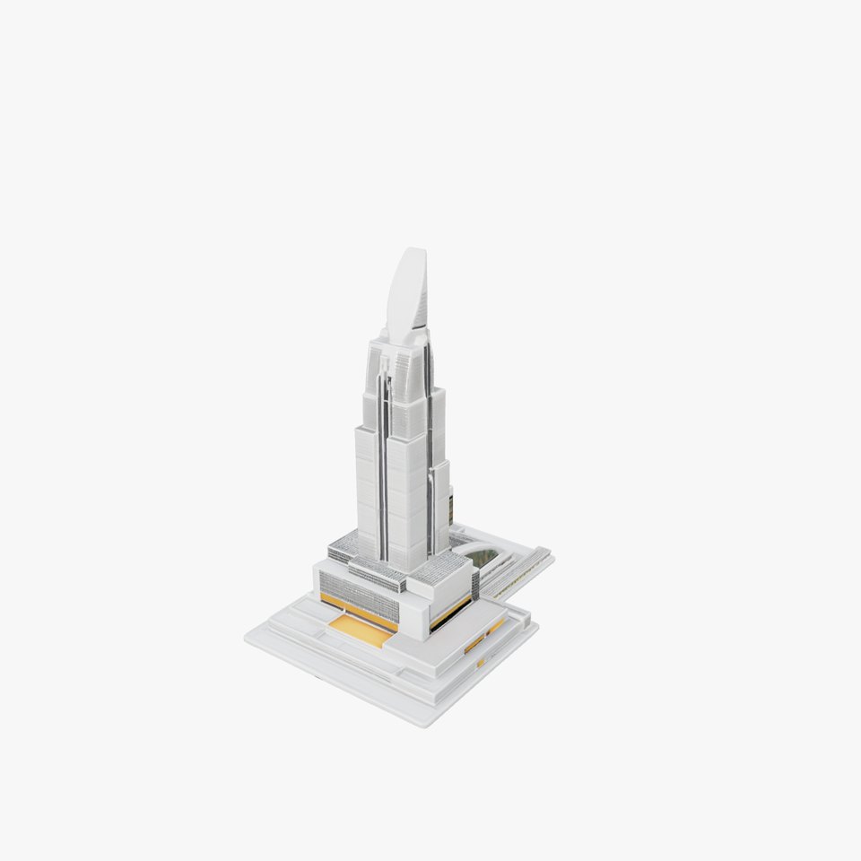 Futuristic Skyscraper Architectural Model