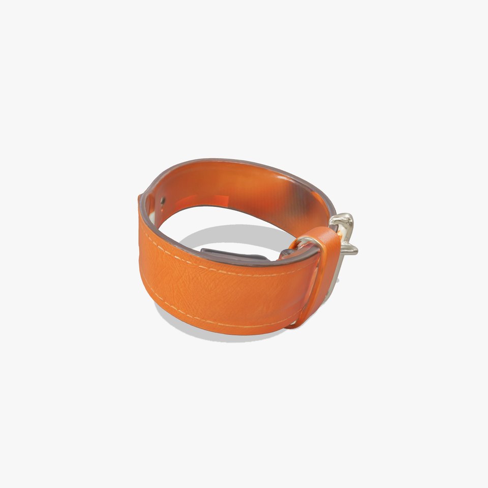 Leather Belt with Wide Buckle