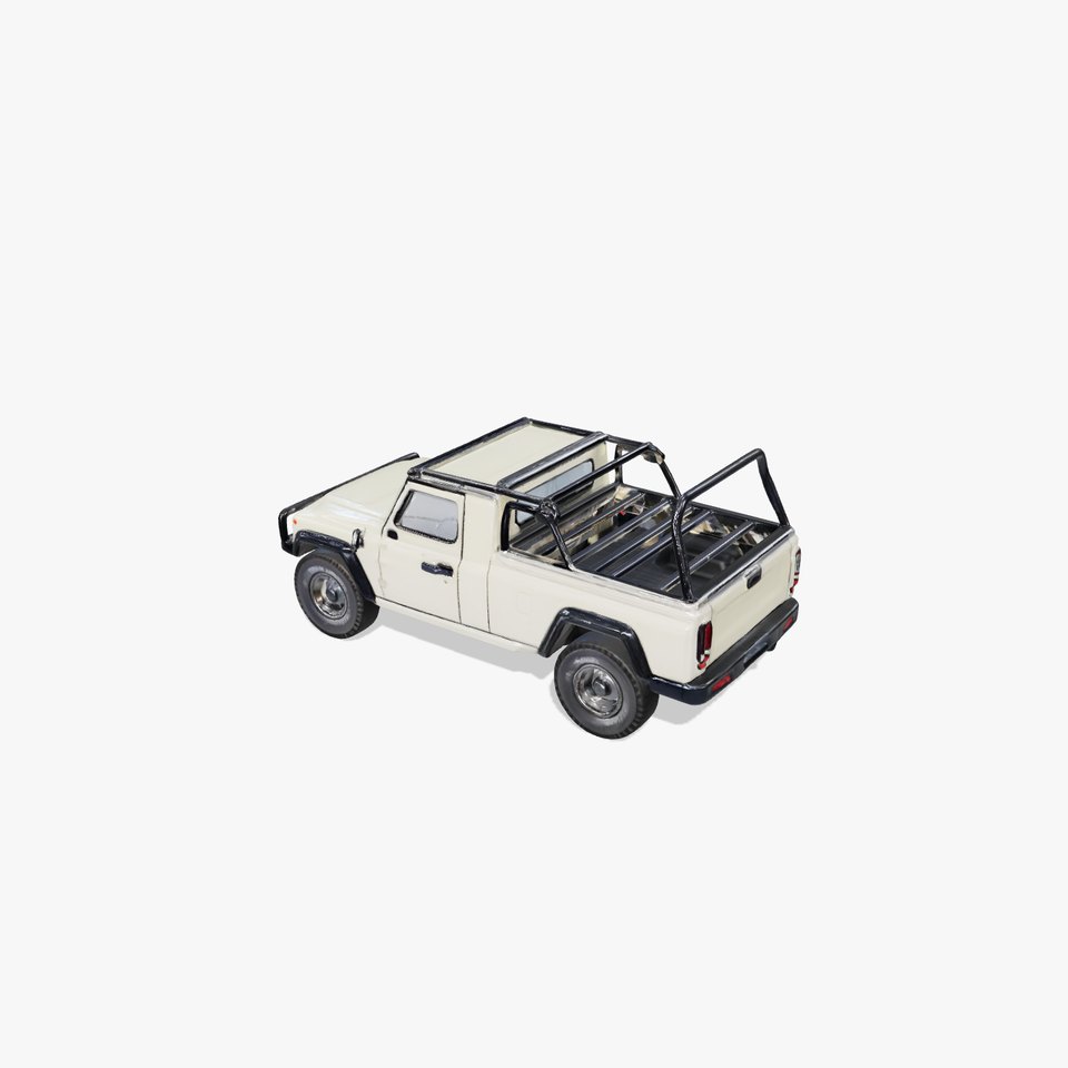 OffRoad Cargo Rack Vehicle Accessory with Realistic Bolts