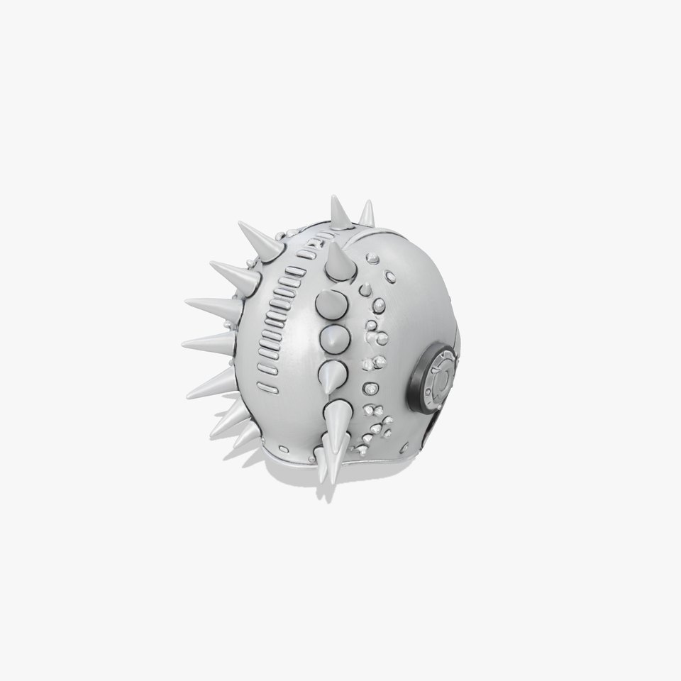 Lunar Legionary Helm with Titanium Spikes