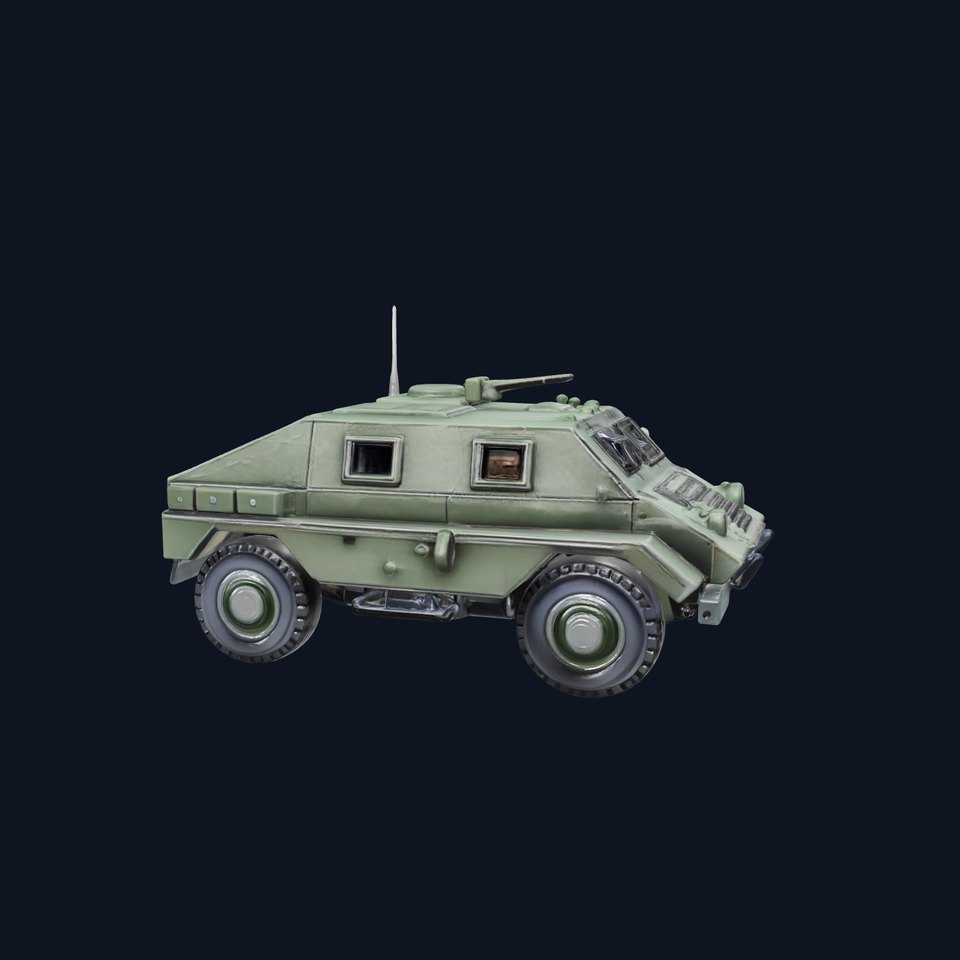 Armored Infantry Fighting Vehicle with Soft Angles