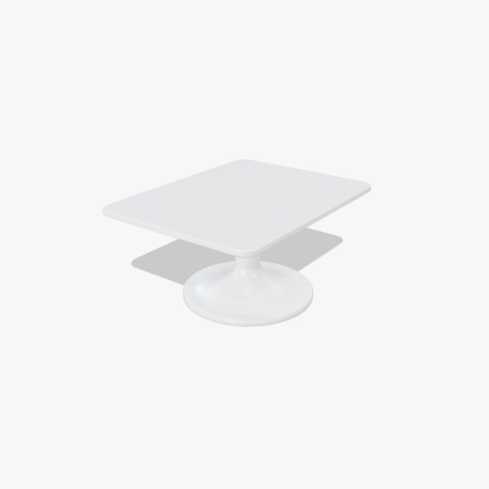 Minimalist Glossy Meeting Table with Antislip Base
