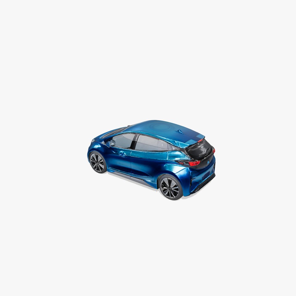 Futuristic Compact Electric Hatchback 3D Model