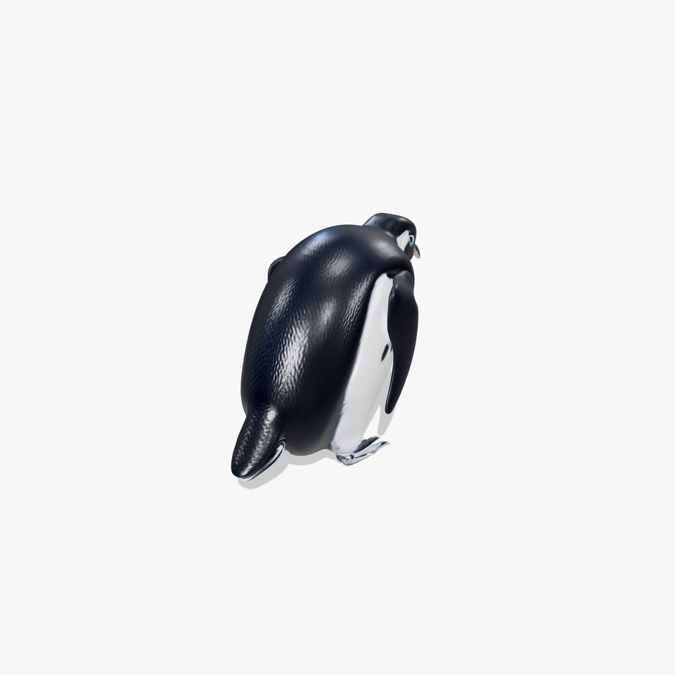 Mechanical Antarctic Penguin with Polymer Coating