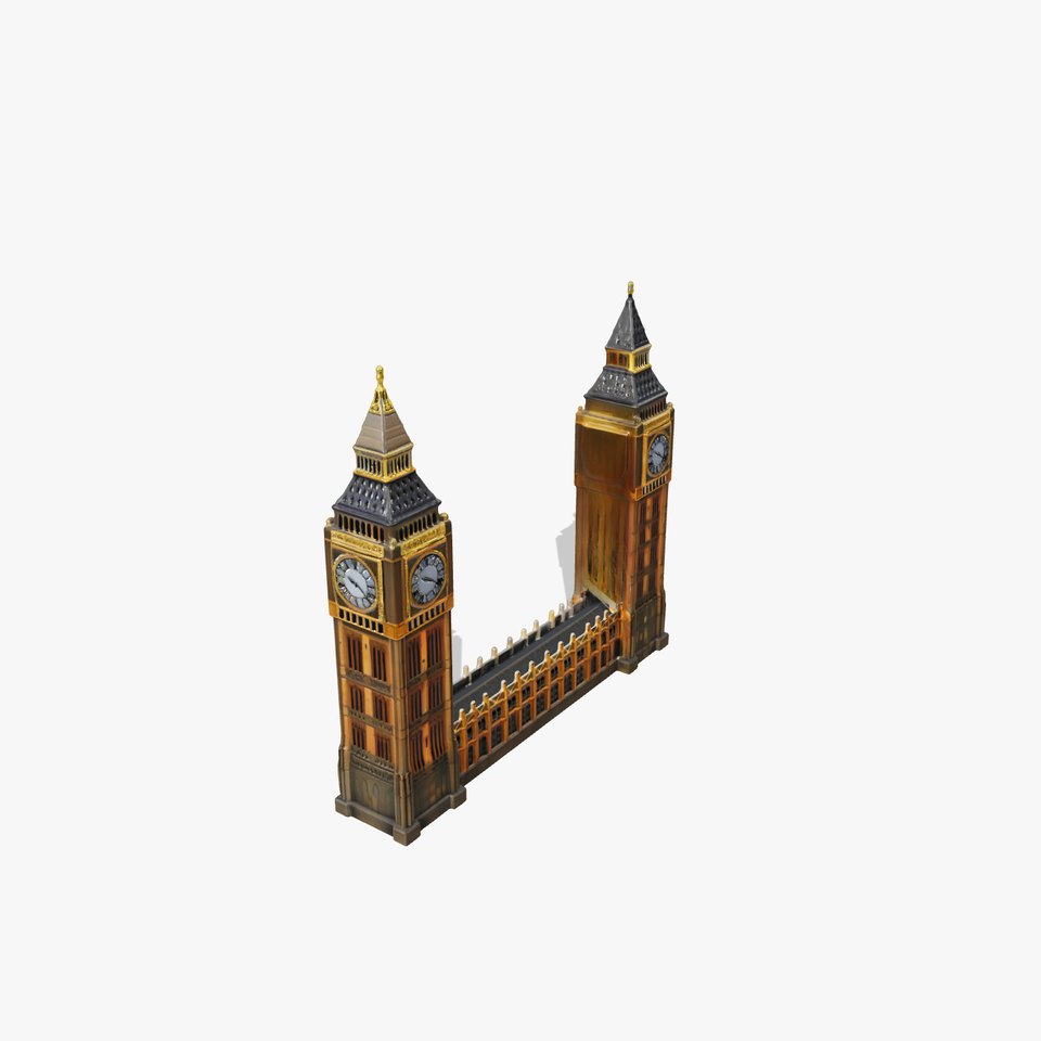 Big Ben Clock Tower London Model