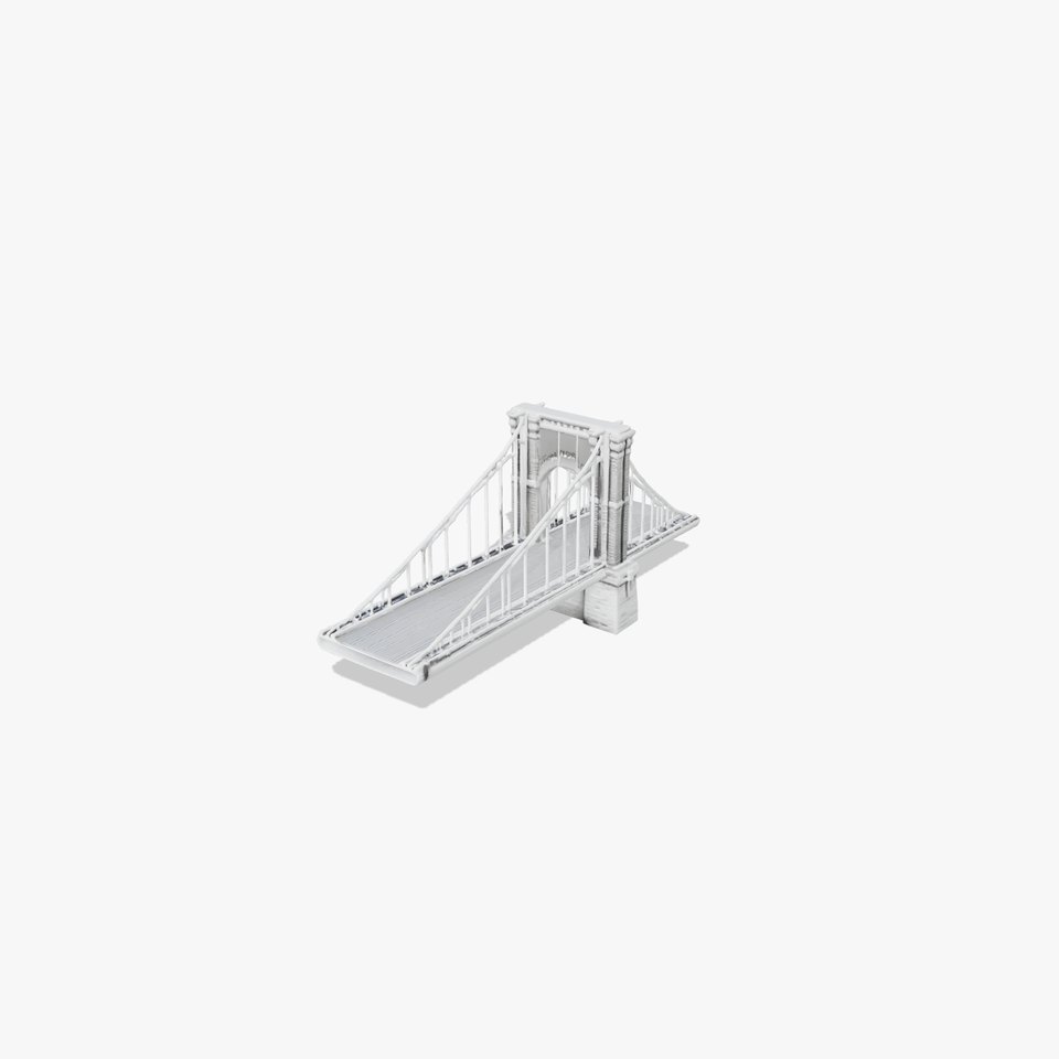 Brooklyn Bridge Suspension Architecture Model