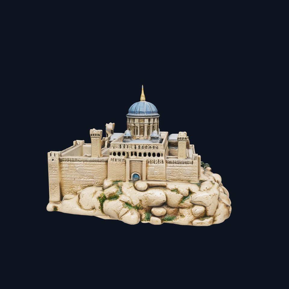 Constantinople Castle Ancient Fortress 3D Model