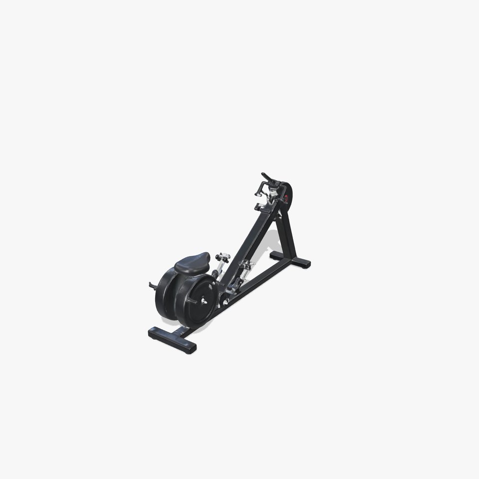Ergonomic Rowing Machine Fitness Equipment 3D Model