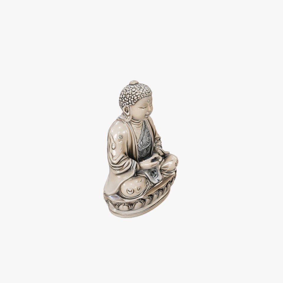 Meditative Buddha Sculpture with Intricate Details