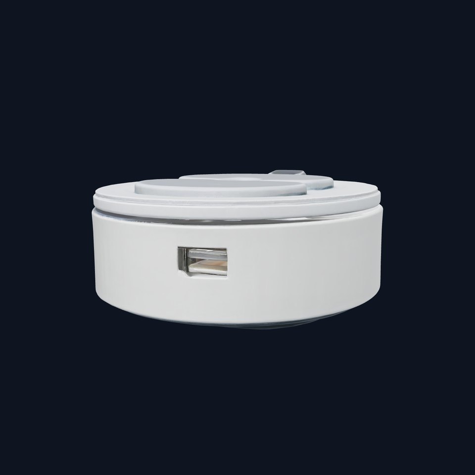 Sleek Metallic Charging Hub with Magnetic Pads