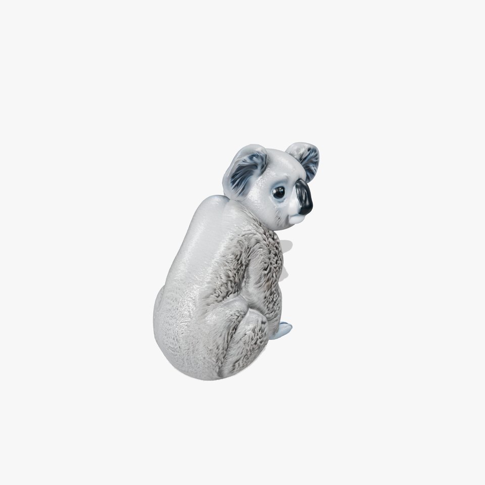 Adorable Sitting Koala 3D Model