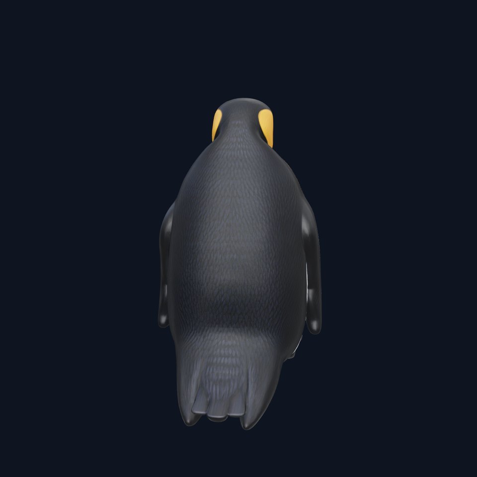 Emperor Penguin Realistic 3D Model
