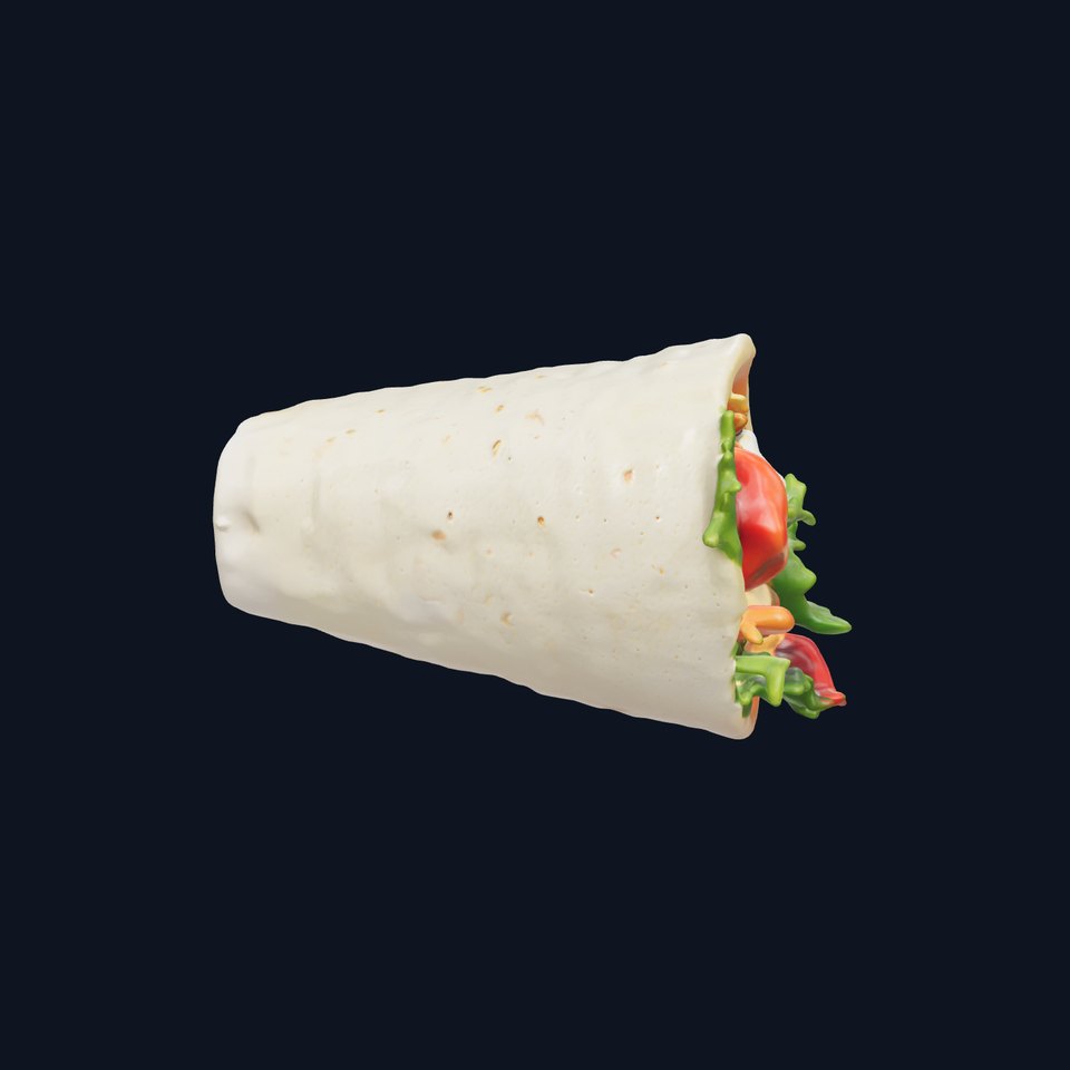 Chicken Gyro Wrap 3D model pack