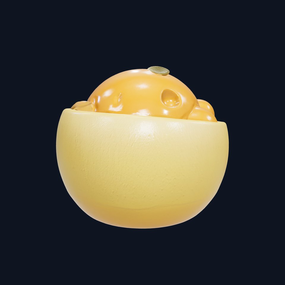 Gourmet Molecular Foam Dessert Sculpture model pack