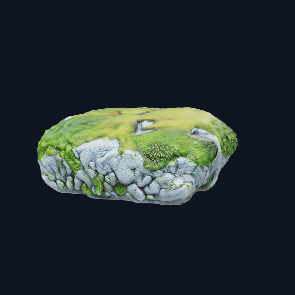 Moss-Covered Stone Forest Environment model pack