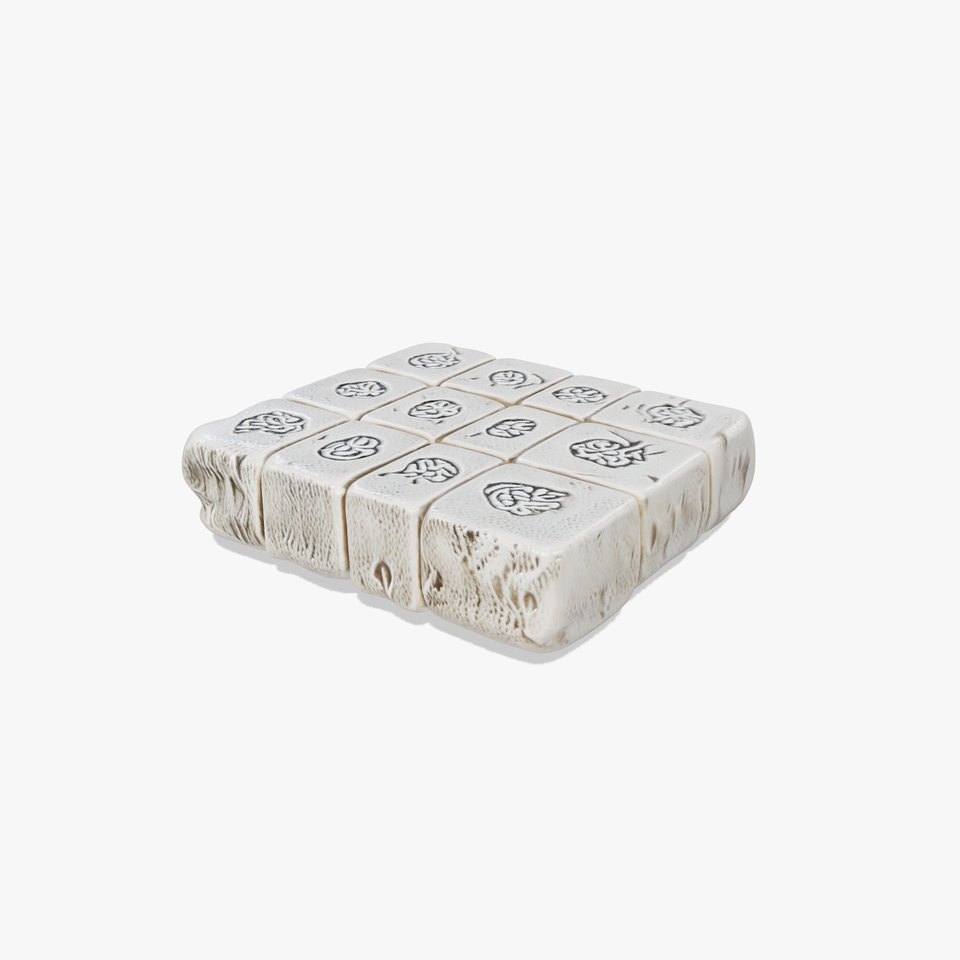 Intricate Carved Cobblestone Square model pack