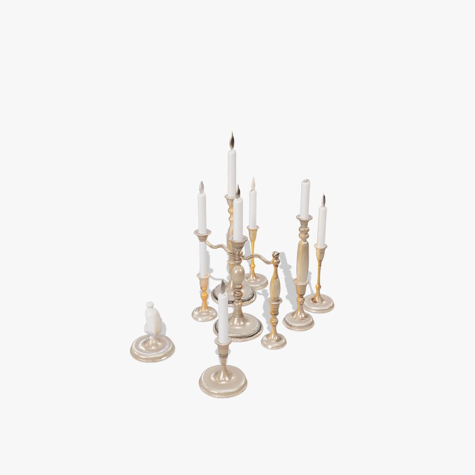 Elegant Candelabra Collection model pack