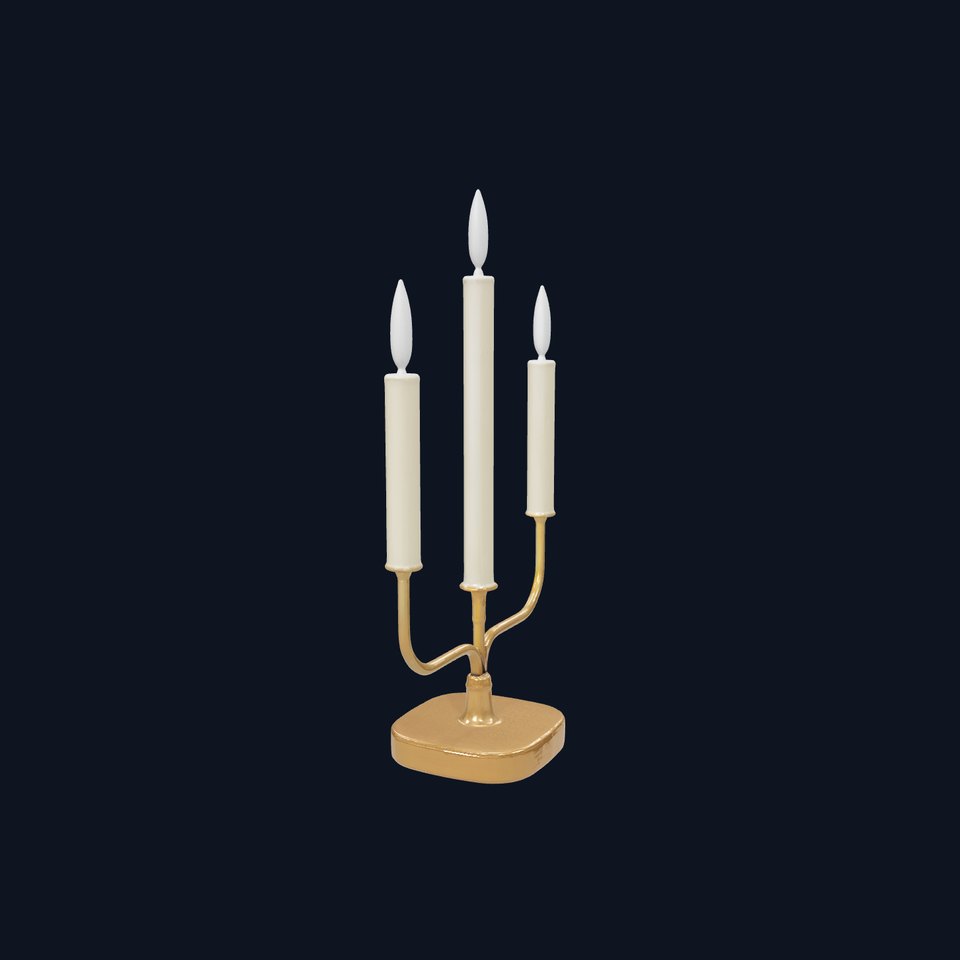 Minimalist Candelabra Modern Design model pack