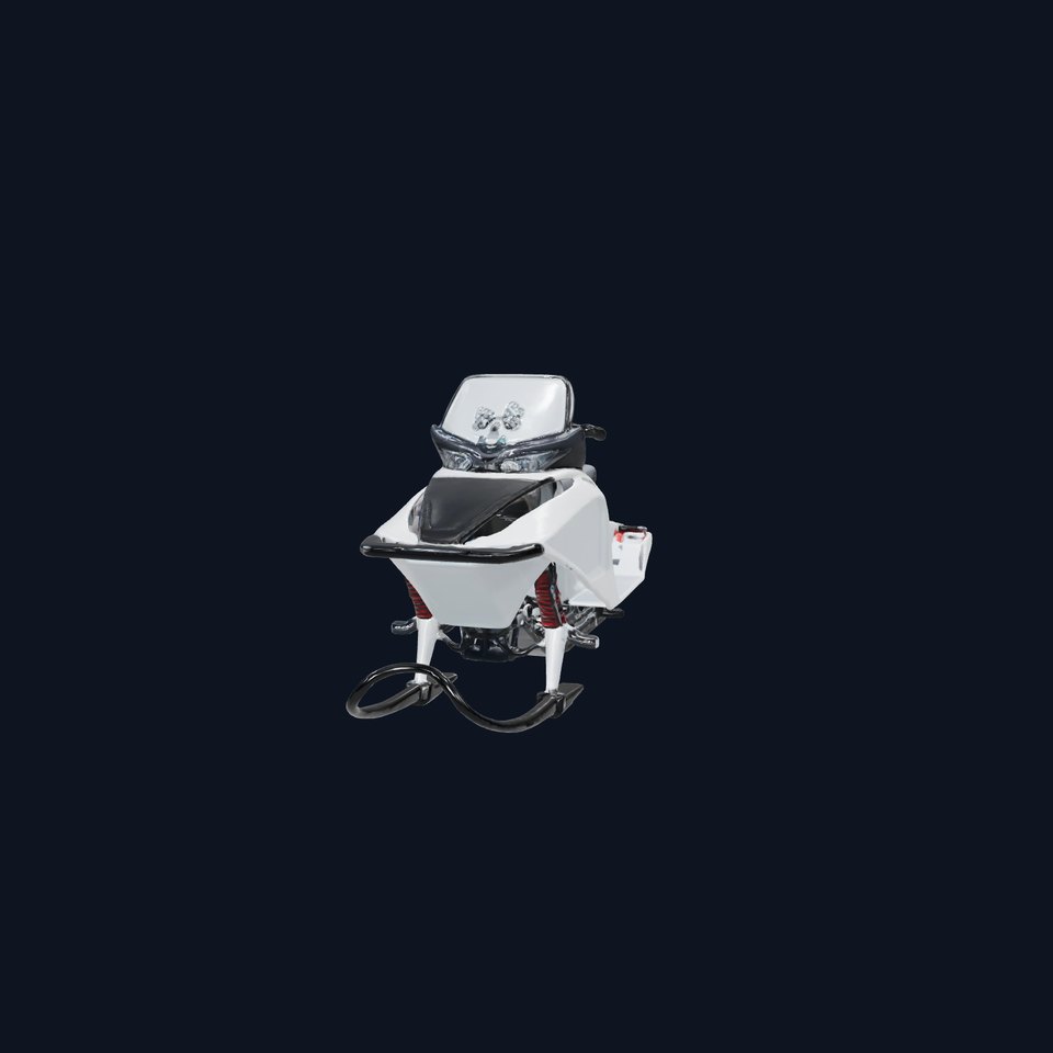 Futuristic Snow Sled model pack featuring Aerodynamic Frame and Innovative Steering