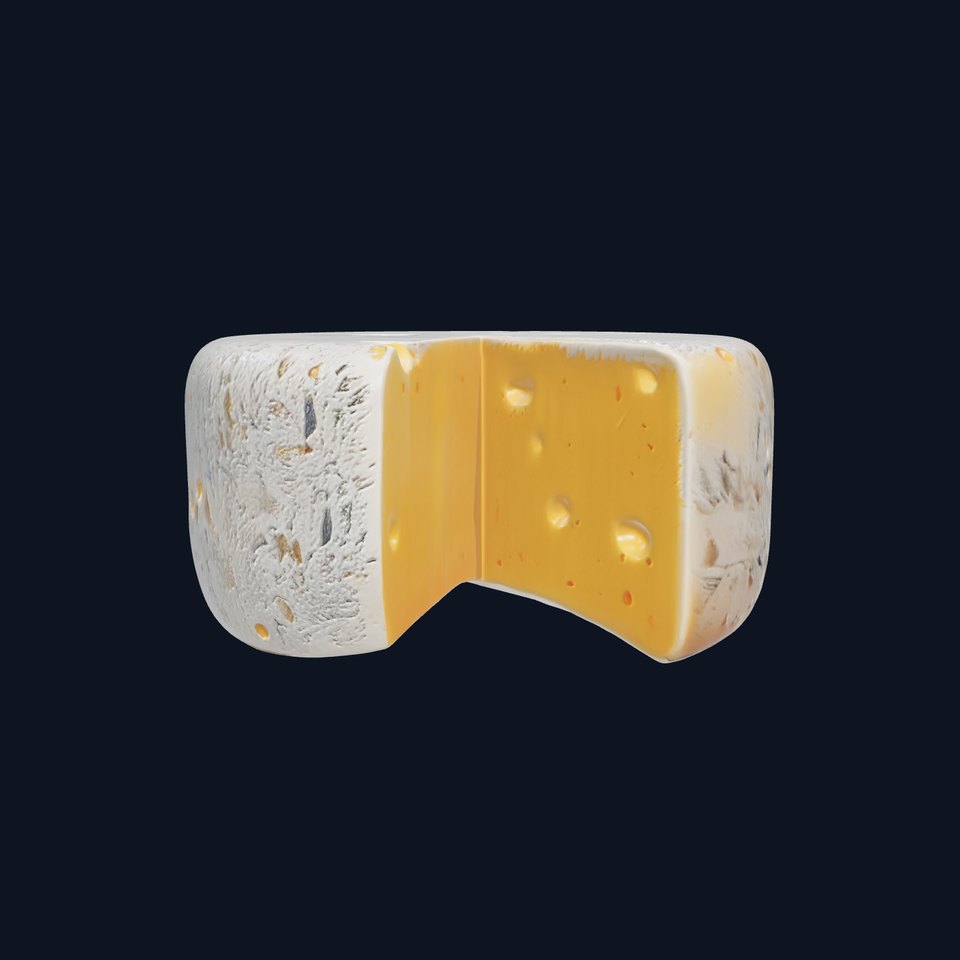 Stylized Cheese Wheel Fantasy Art Model Pack