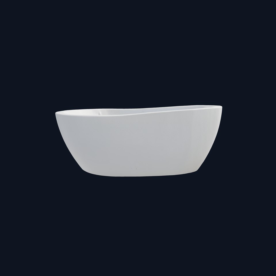 Stylized Oval Stone Bathtub model pack