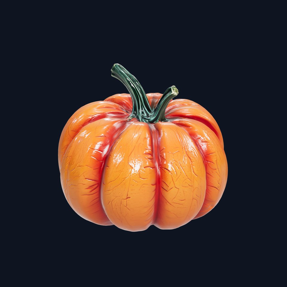 Futuristic Stylized Pumpkin model pack