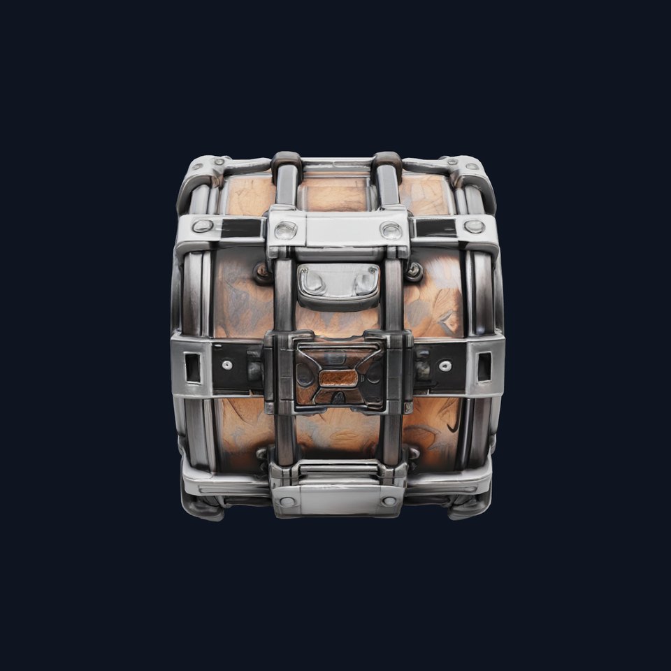 Futuristic Stylized Drum model pack