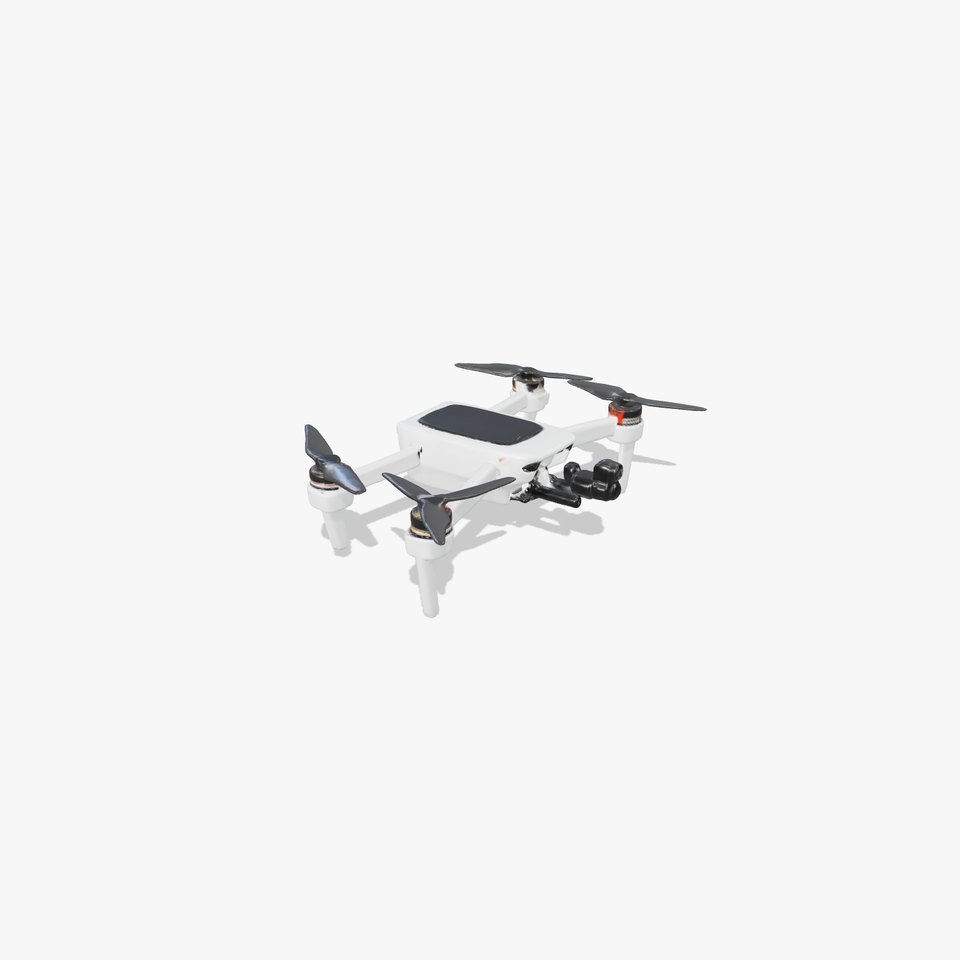 Urban Cleaner Drone Model Pack with Rotating Brush