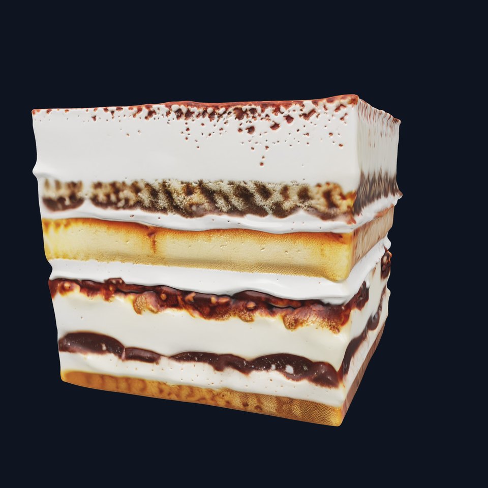 Classic Italian Tiramisu Dessert model pack