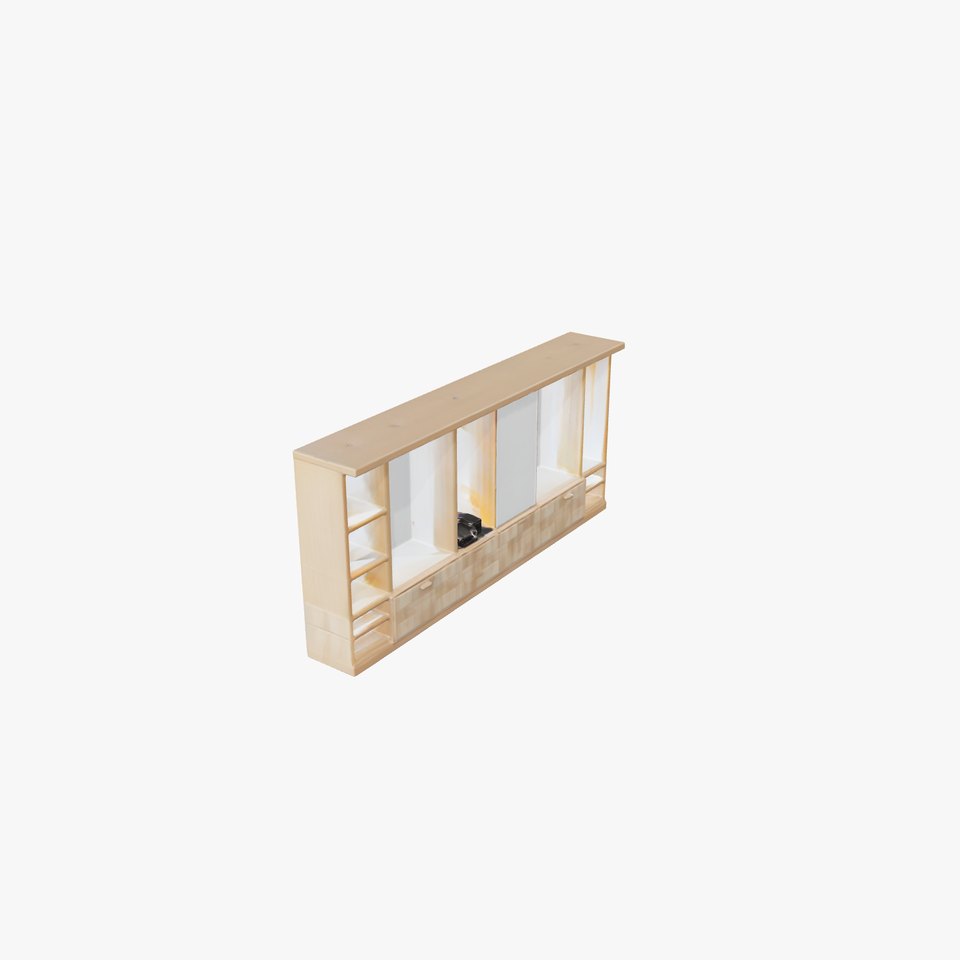 Spacious Built-In Wardrobe Interior model pack