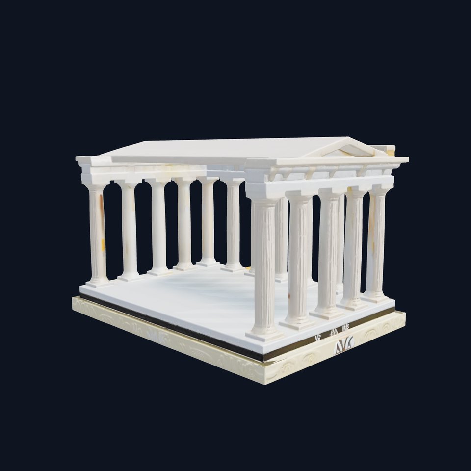 Greek Temple Columns Assembly model pack