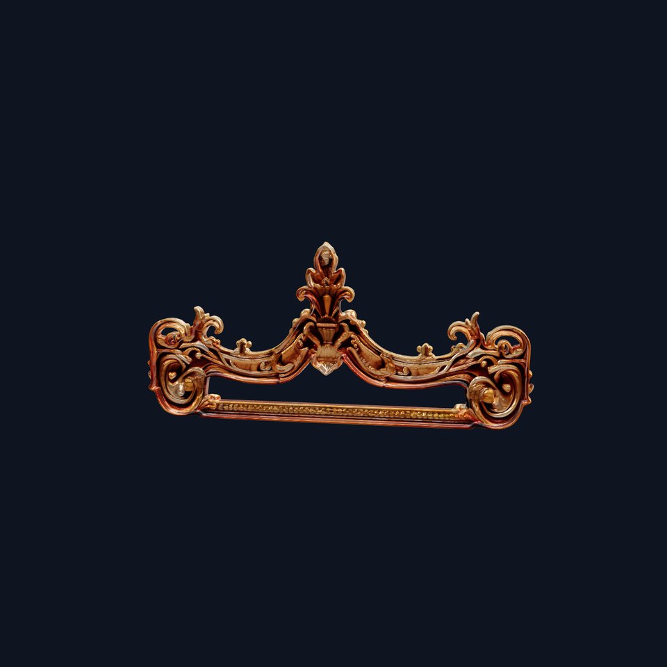 Baroque Ornate Mirror Frame model pack