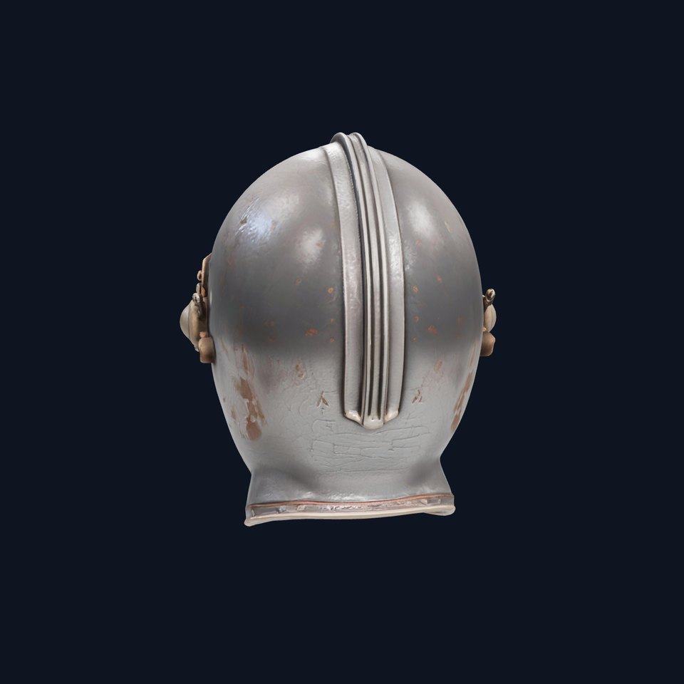 Medieval Armor Helmet with Detailed Metalwork model pack