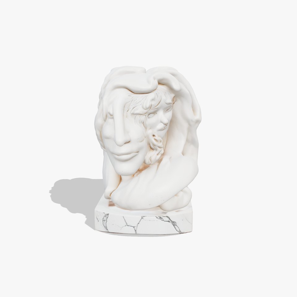 Baroque Marble Sculpture Dynamic Drapery model pack