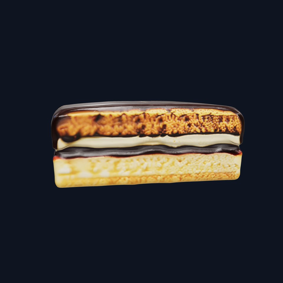 Decadent Opera Cake Dessert 3D Model Pack