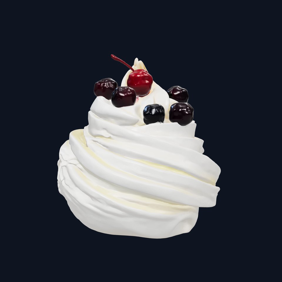 Magical Meringue Cake Fantasy model pack