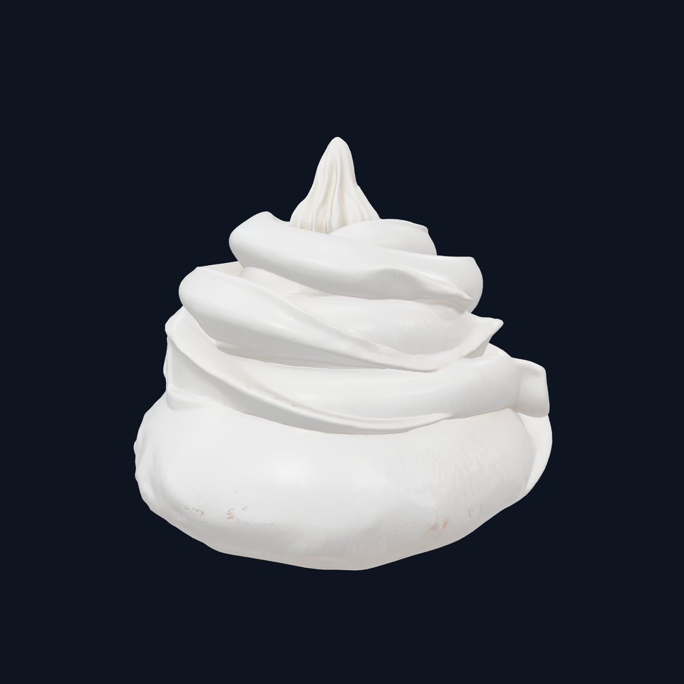 Stylized Meringue Cake Fantasy model pack