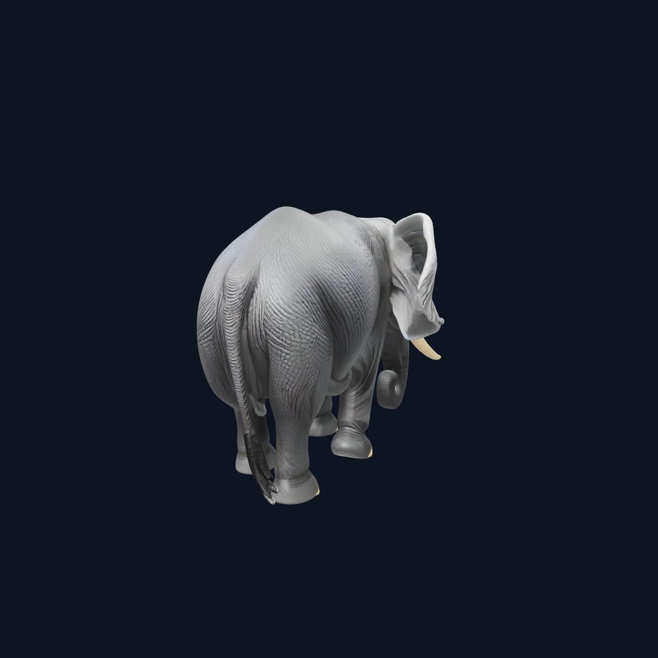 Majestic African Elephant 3D model pack